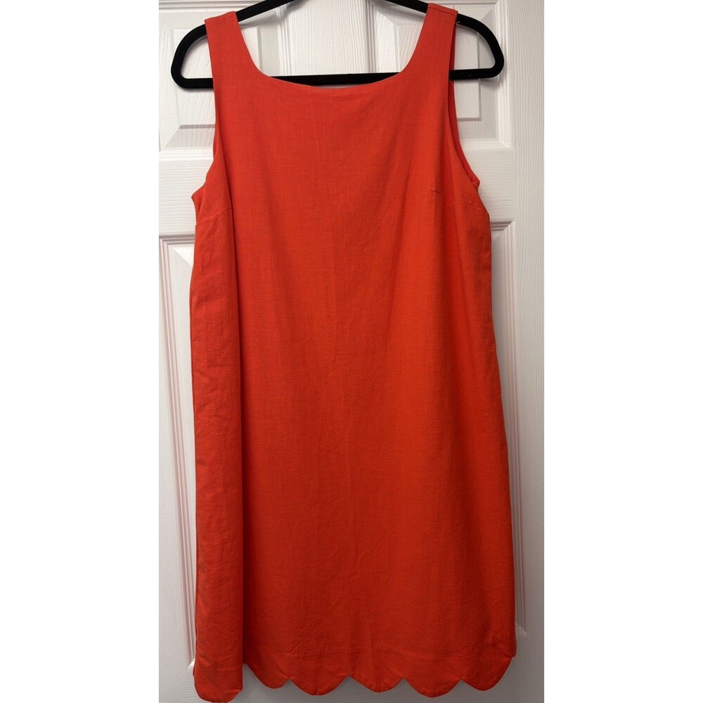 Kate Spade New York Scalloped Mini Shift Dress in Coral Red - Women’s S